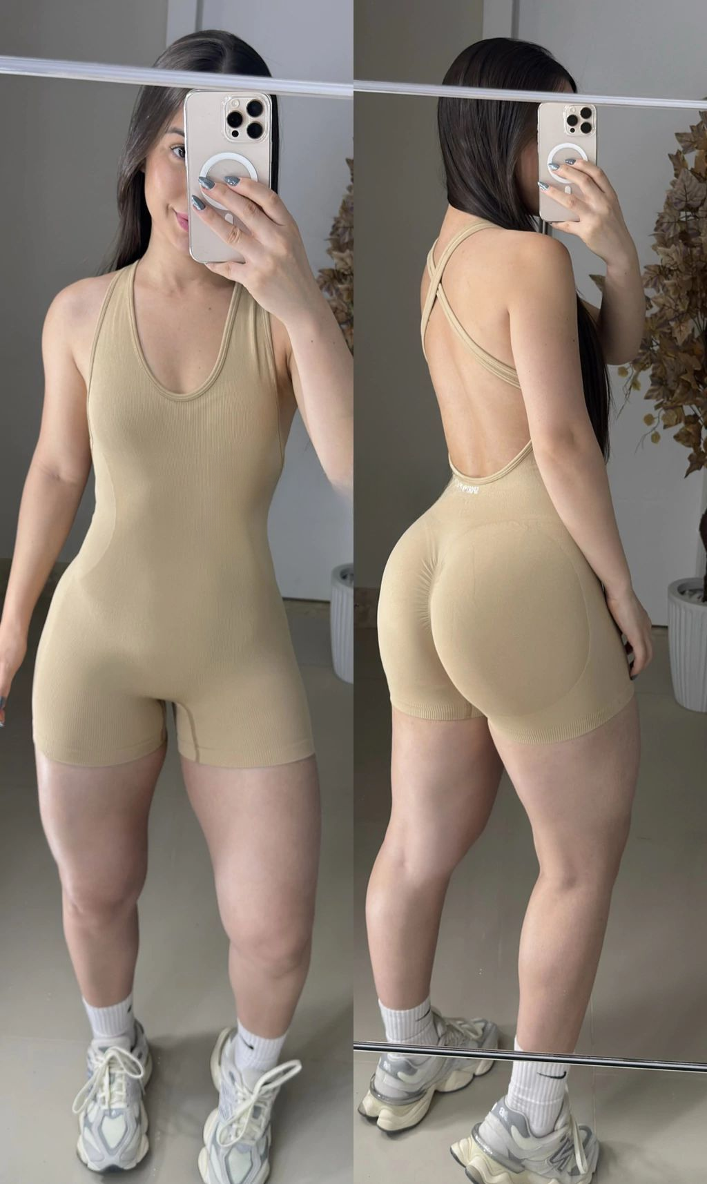 Macaquinho modela silhueta SPORT sem costura